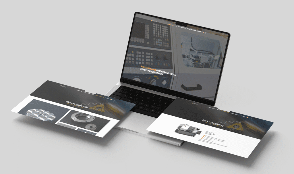 witryna internetowa - revos CNC